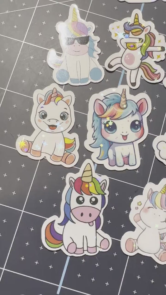 Unicorn Sticker Pack with 25 Fun Unicorns