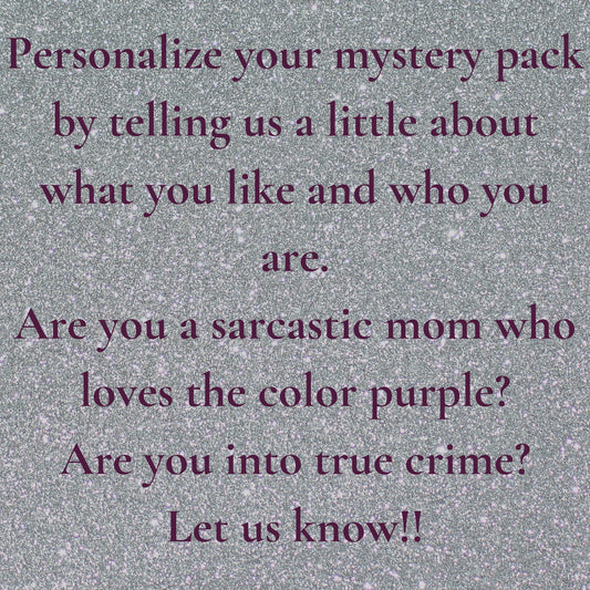 Mystery Sticker Pack Based On Your Personality - Tell Us About You!