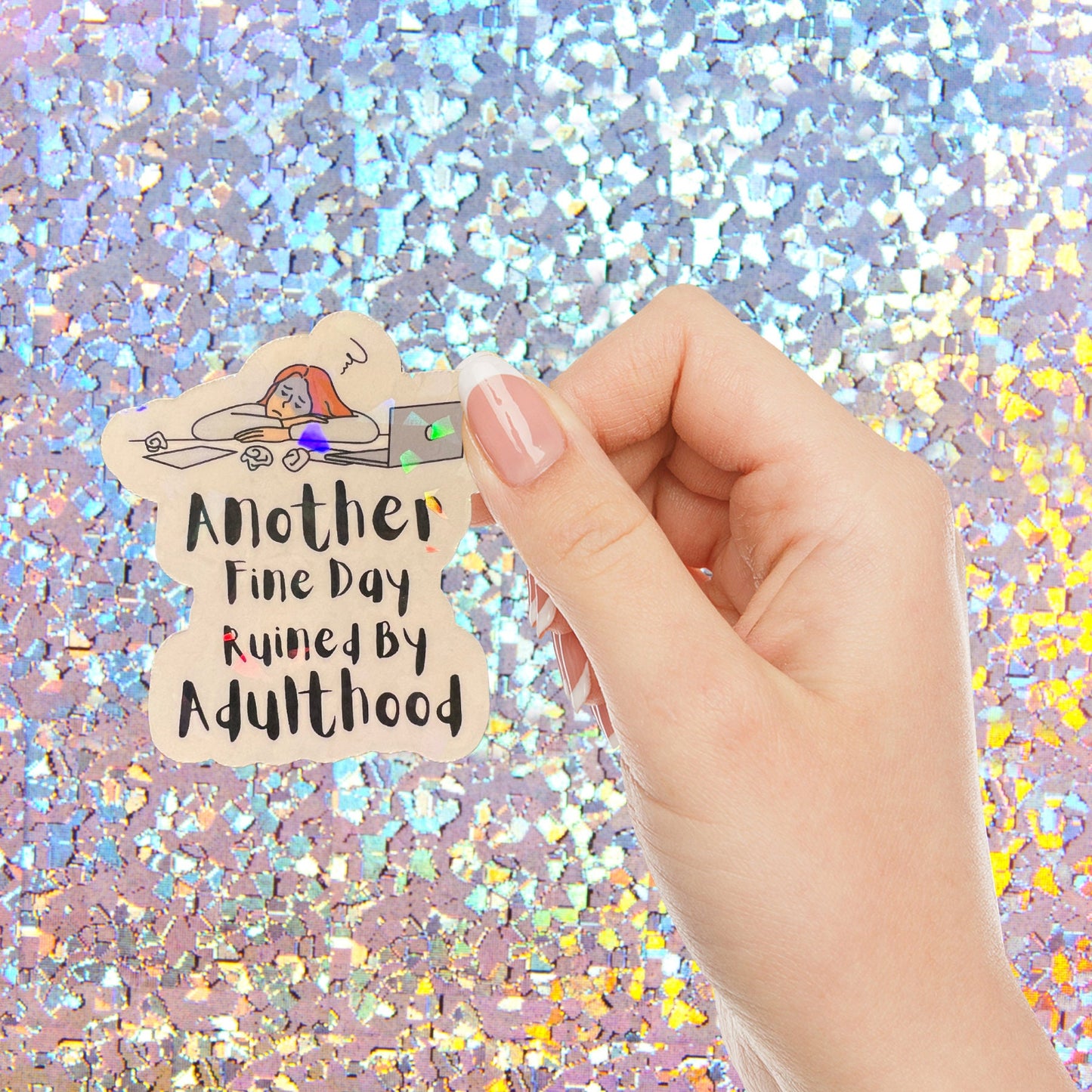 Funny Holographic Sticker Pack for Adults
