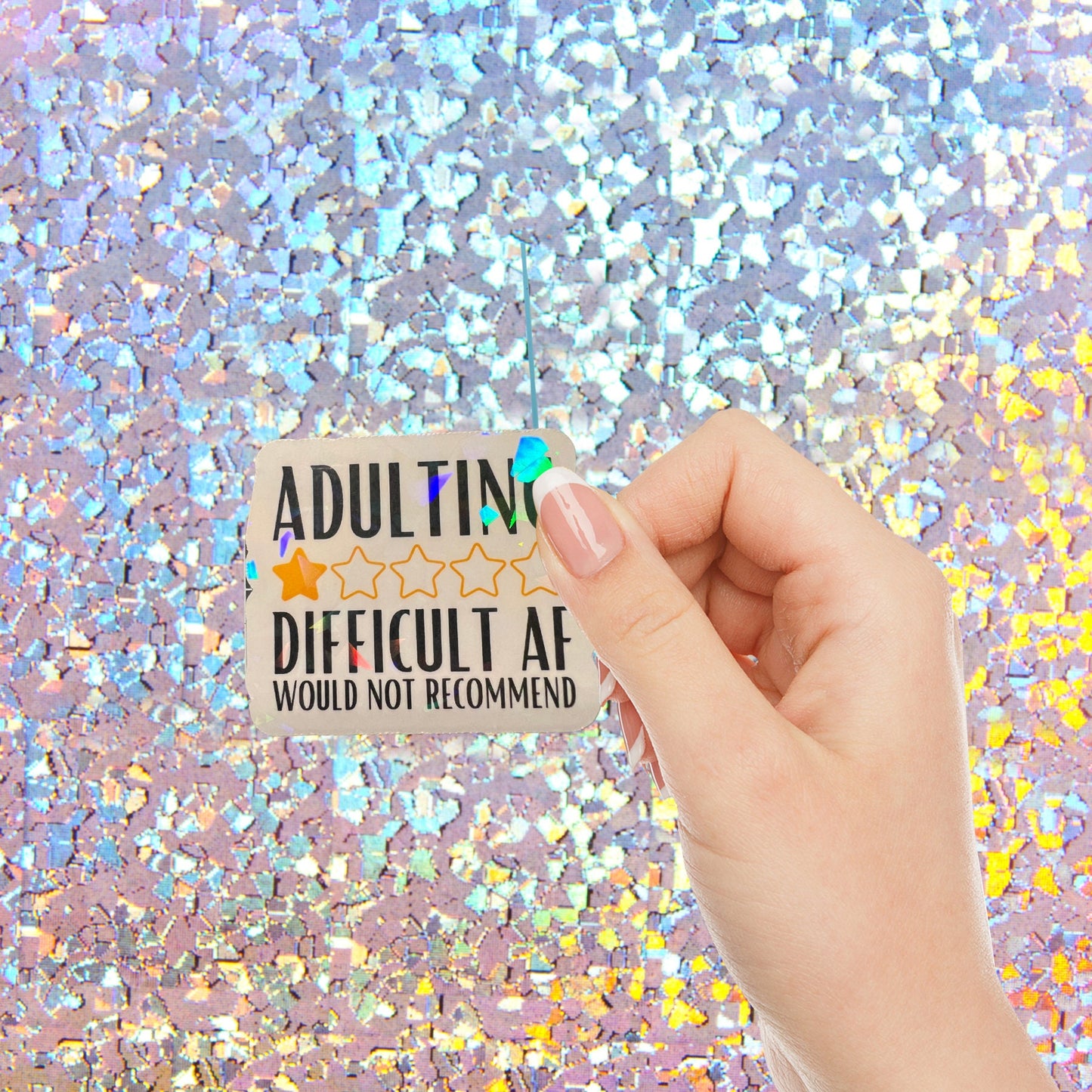 Funny Holographic Sticker Pack for Adults