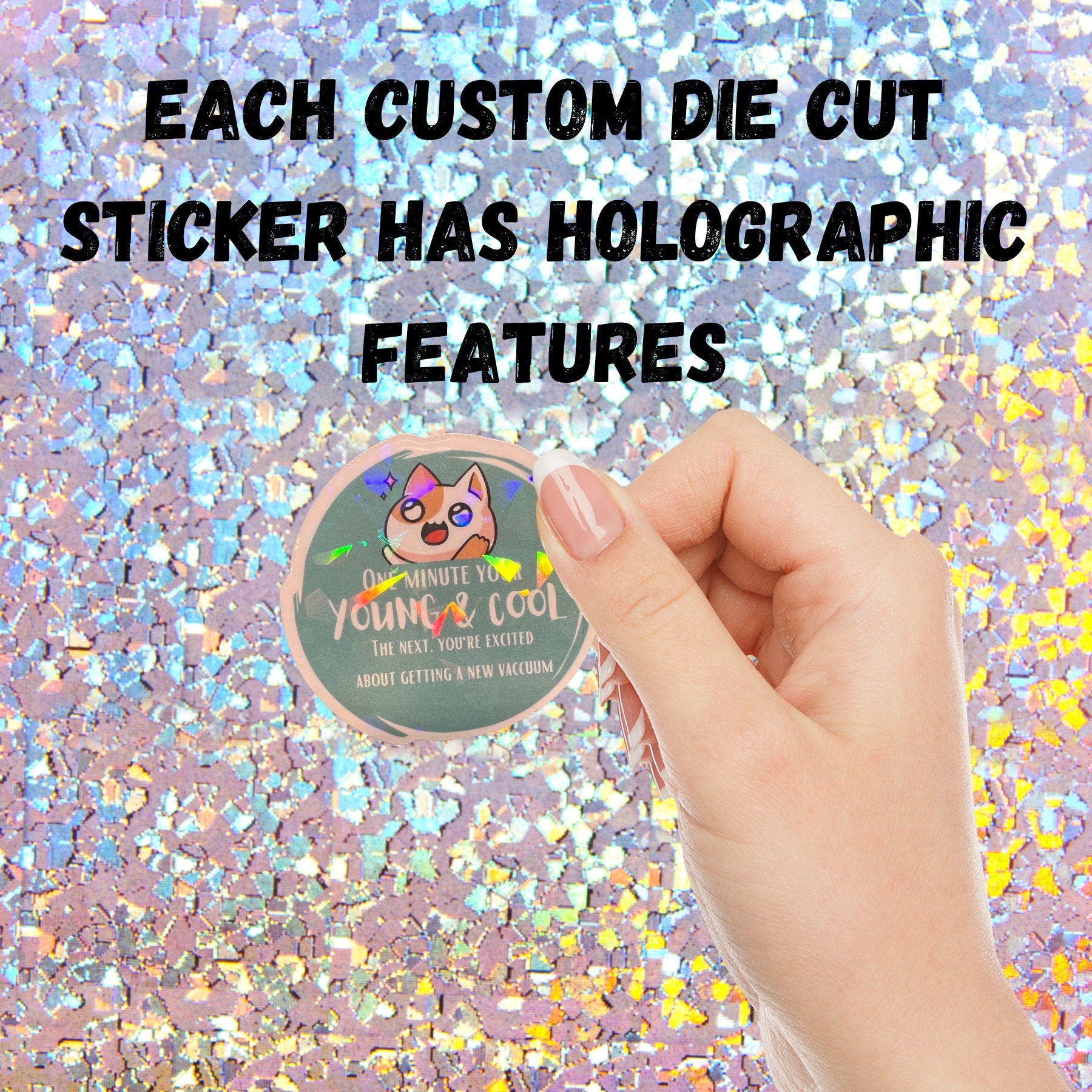 Funny Holographic Sticker Pack for Adults
