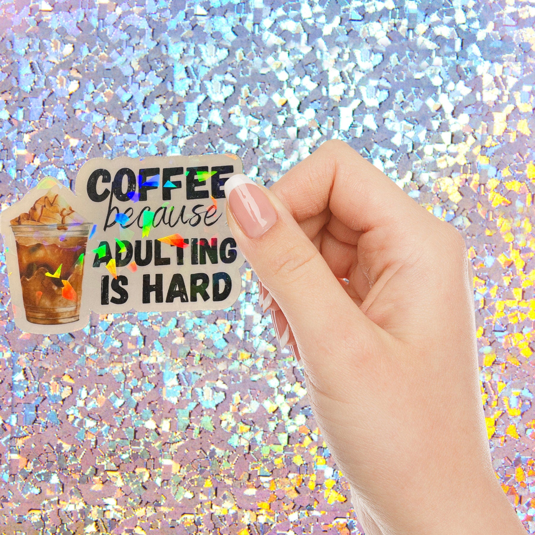 Funny Holographic Sticker Pack for Adults