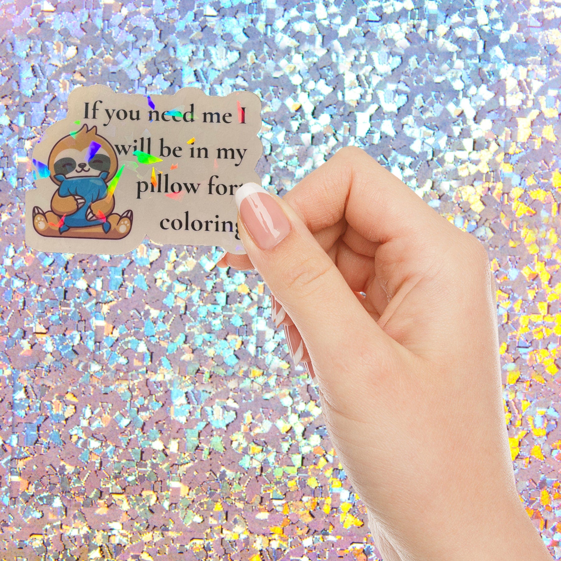 Funny Holographic Sticker Pack for Adults
