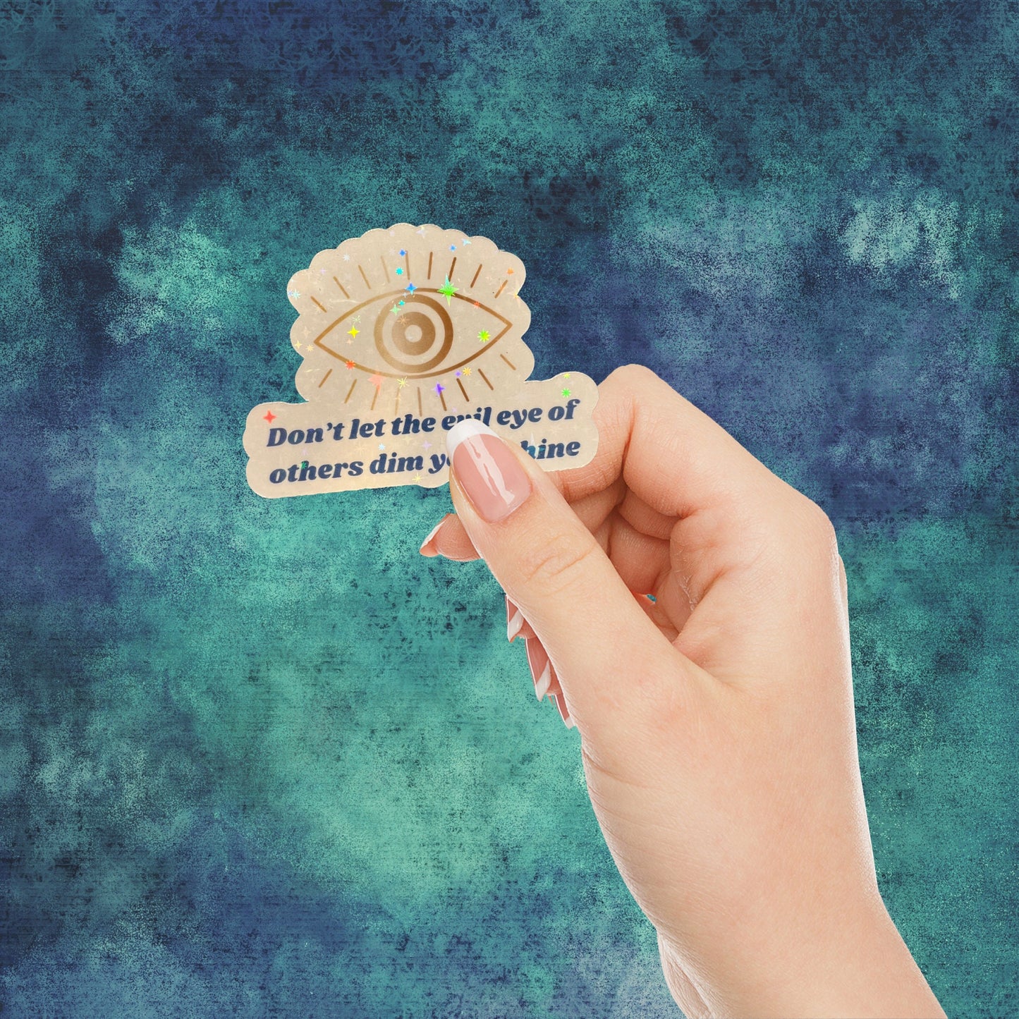 Evil Eye Sticker Pack Stickers with Evil Eye Evil Eye Gift Positive Quote Sticker Pack
