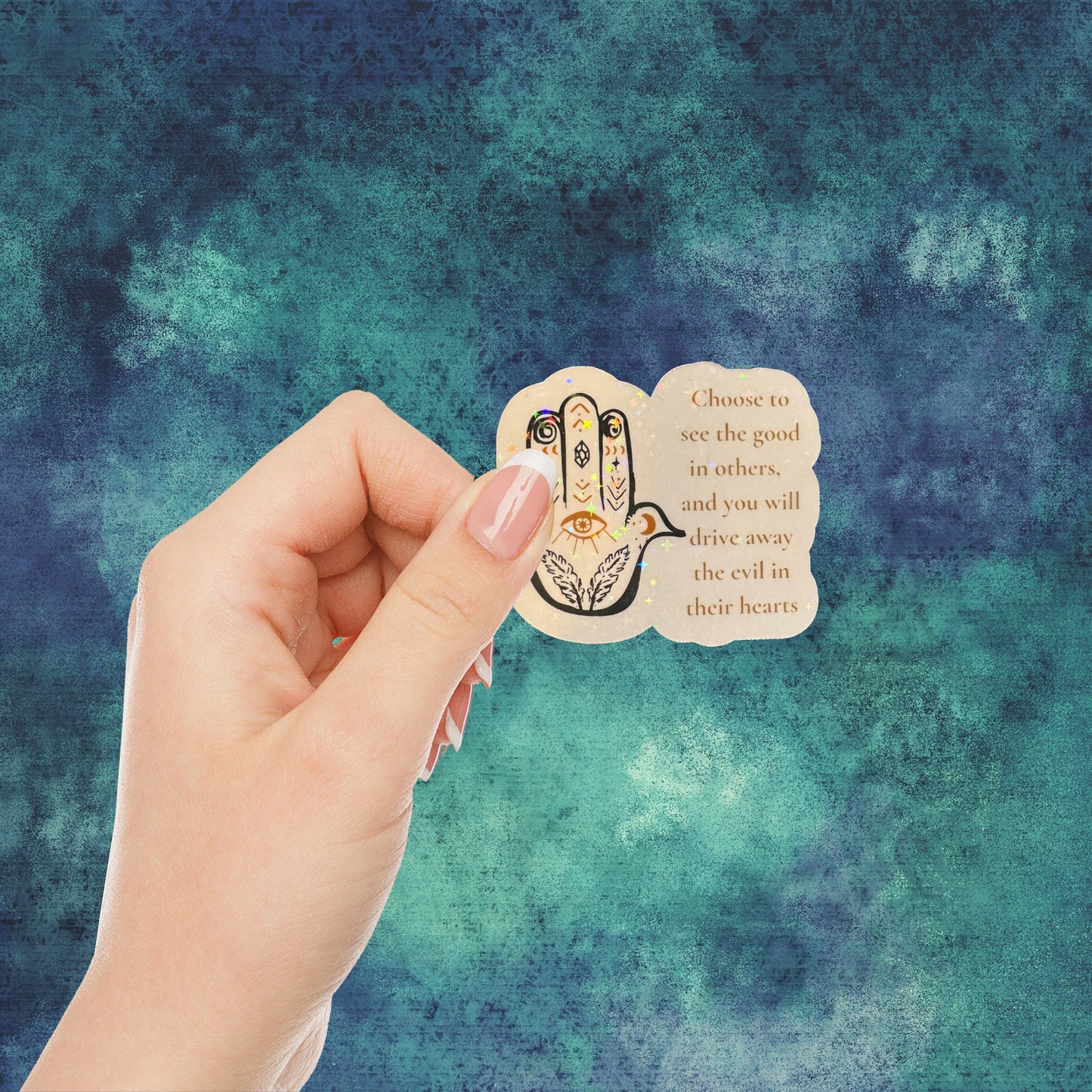 Evil Eye Sticker Pack Stickers with Evil Eye Evil Eye Gift Positive Quote Sticker Pack