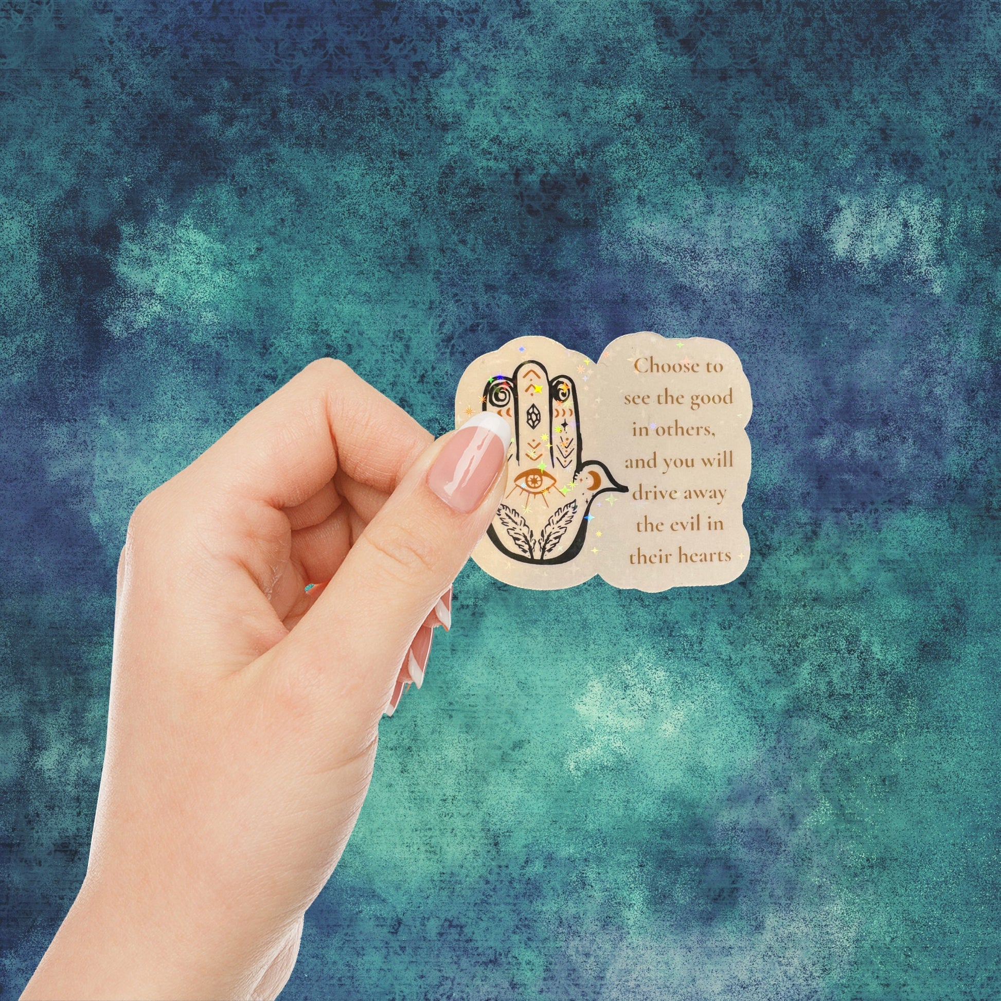 Evil Eye Sticker Pack Stickers with Evil Eye Evil Eye Gift Positive Quote Sticker Pack