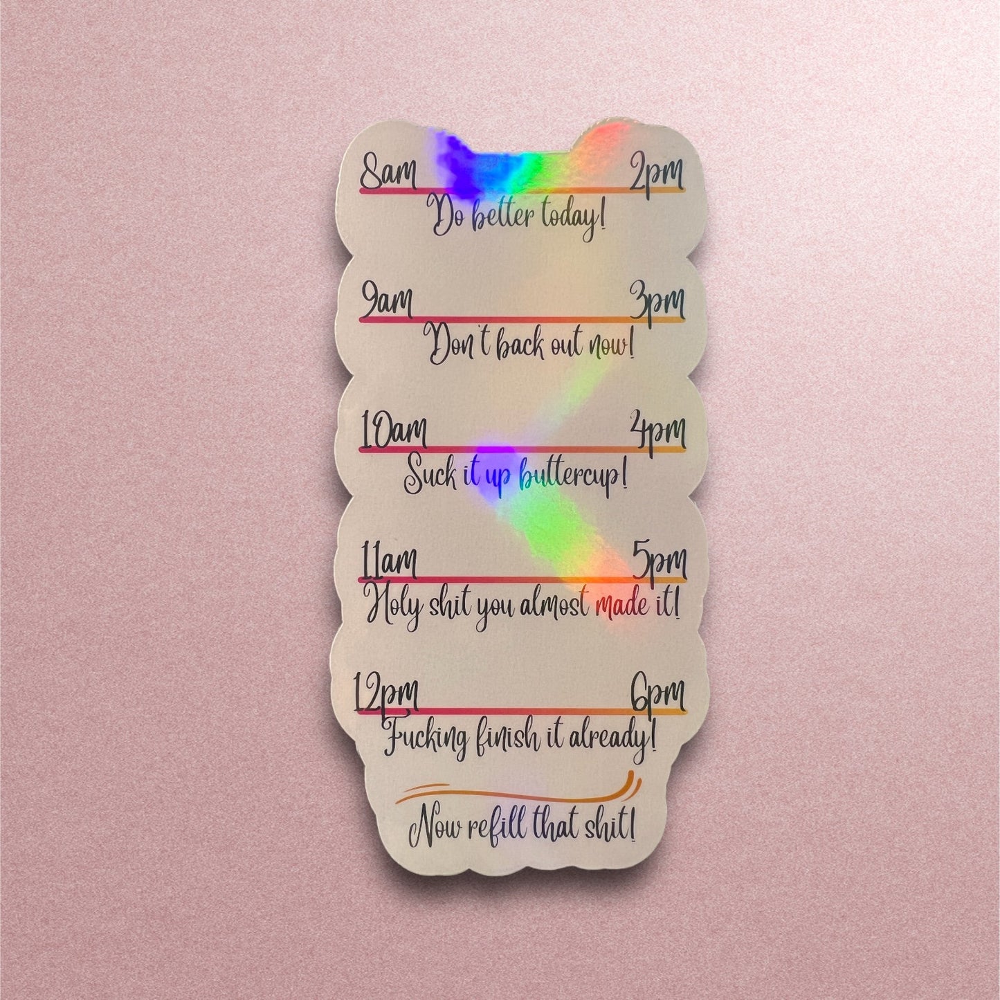 Adult Water Bottle Sticker - Water Bottle Tracker - Water Bottle Tracker Sticker - Funny Water Bottle Sticker - Adult Water Tracker
