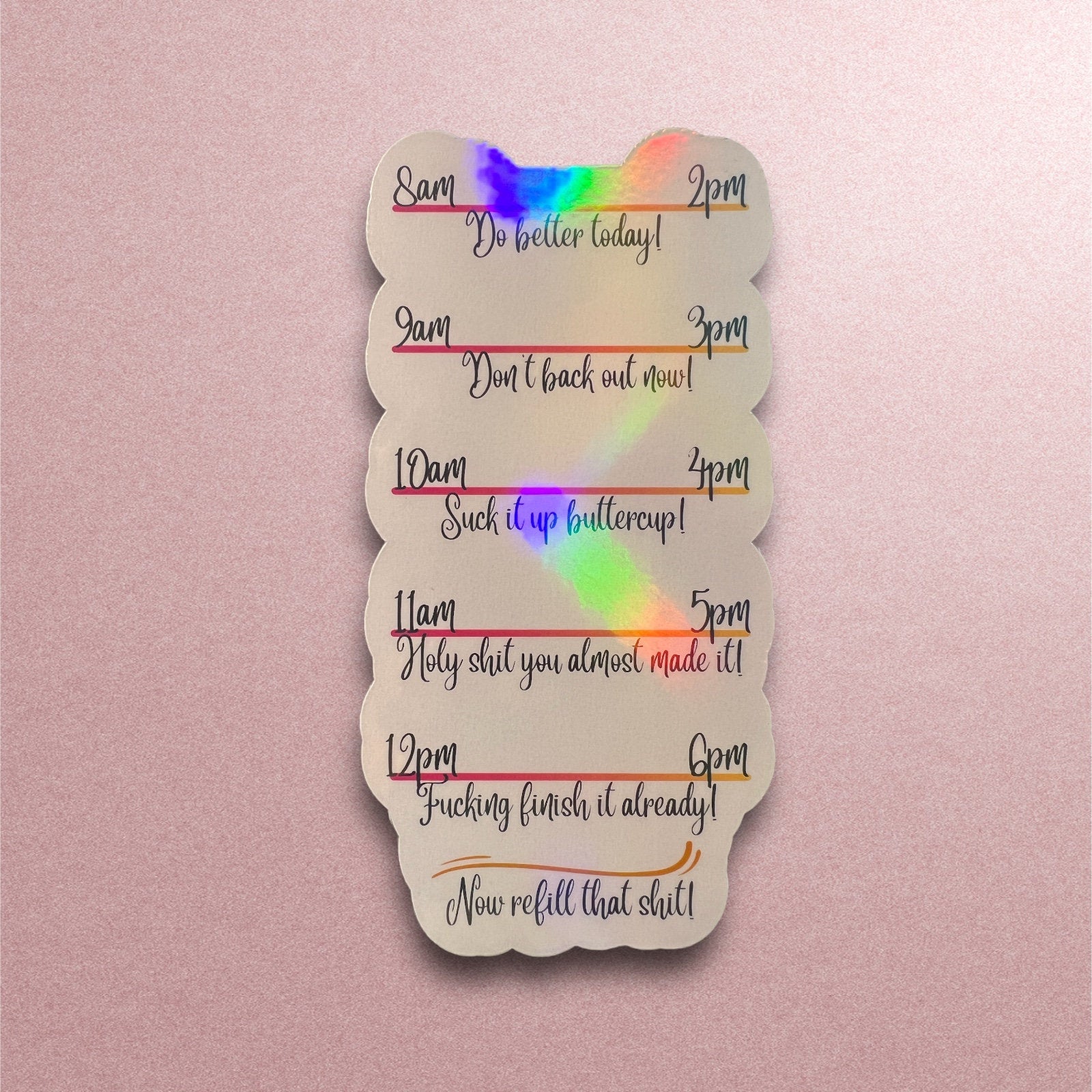 Adult Water Bottle Sticker - Water Bottle Tracker - Water Bottle Tracker Sticker - Funny Water Bottle Sticker - Adult Water Tracker