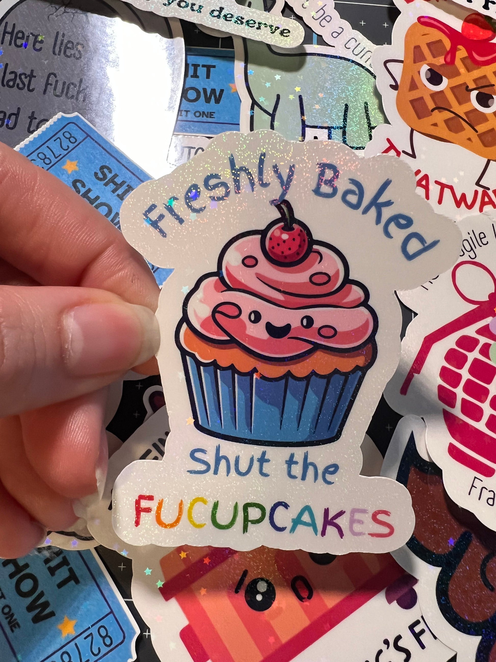 Funny Swear Word Stickers - 15 Adult Humor Stickers - Cursing Stickers for Adults - Adult Sticker Pack