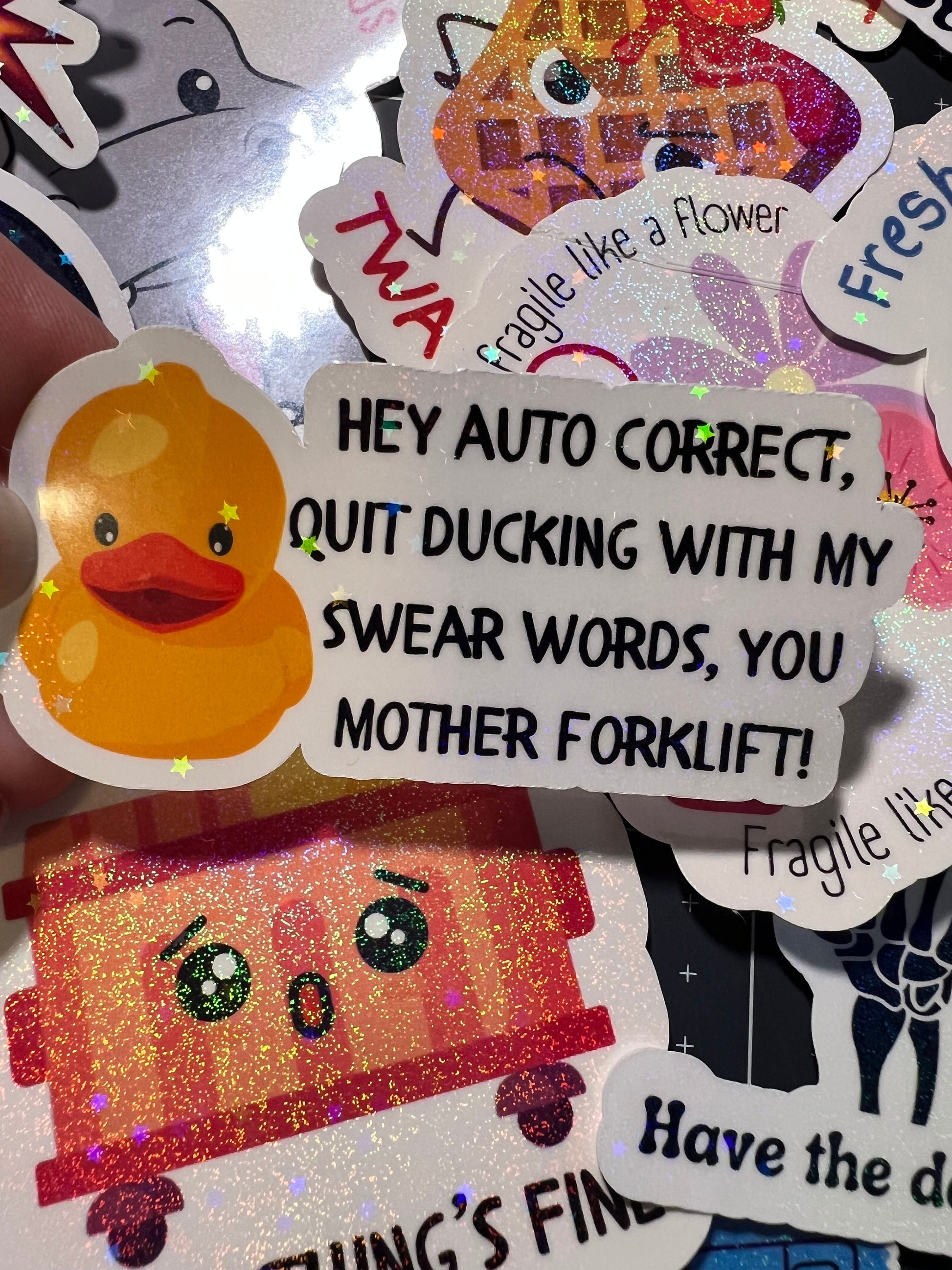 Funny Swear Word Stickers - 15 Adult Humor Stickers - Cursing Stickers for Adults - Adult Sticker Pack